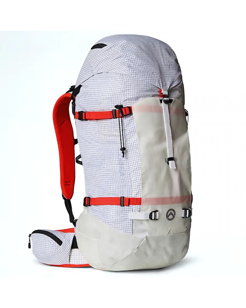 The North Face Cobra Mountaineering Backpack 65 Liters, TNF White/Raw Undyed/NPF