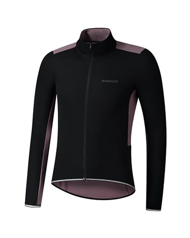 Shimano Evolve Men's Windproof Cycling Jacket Size M, Black/Prune
