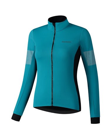 Shimano Kaede Women's Windproof Cycling Jacket Size M, Sea Green