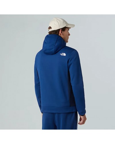 The North Face Mountain Athletics Men's Full-Zip Hooded Fleece, Estate Blue/Summit Navy