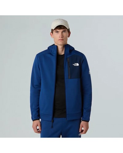 The North Face Mountain Athletics Men's Full-Zip Hooded Fleece, Estate Blue/Summit Navy