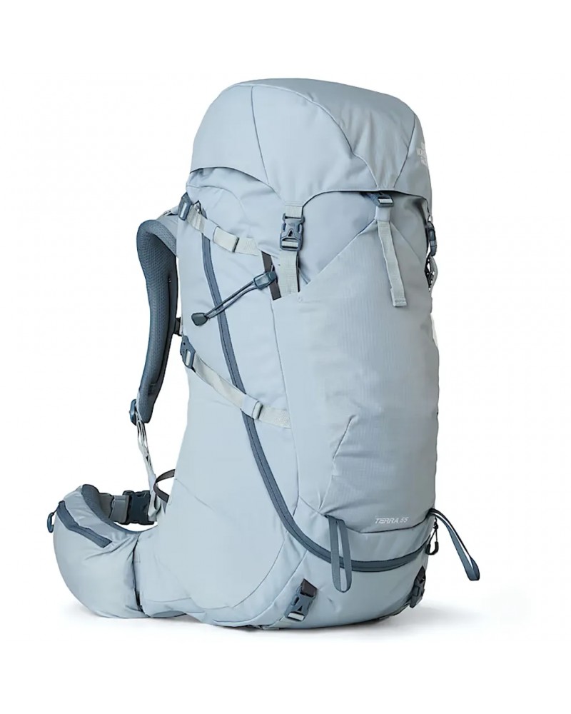 The North Face Terra 55 Zaino Trekking Donna, Frost Grey/Granite Grey