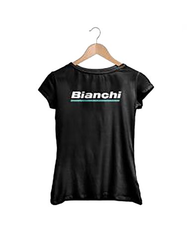 Bianchi Logo Women's T-Shirt Size XL, Black