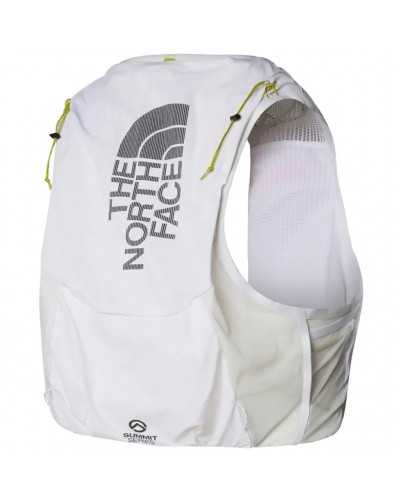 The North Face Summit Run 10 Hydration Running Vest, TNF White/White Ash (2 500 ml Soft Flask Included)