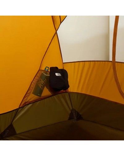 The North Face Universal Wawona 4-persons Tent, Light Exuberance Orange/Timber Tan/New Taupe Green