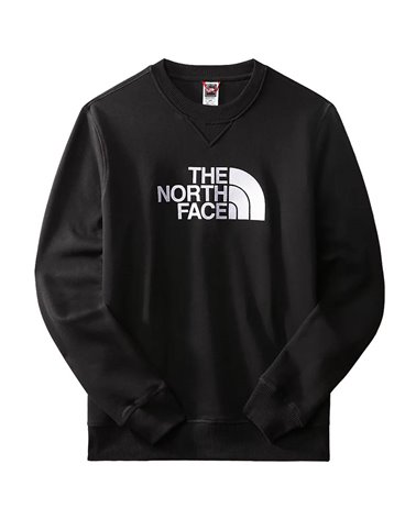 The North Face Drew Peak Crew Men's Round Neck Hoodie, TNF Black/TNF White