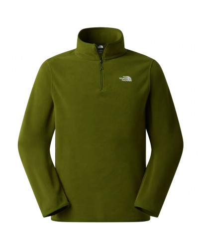 The North Face Glacier Men's 1/4 Zip Fleece, Woodland Green