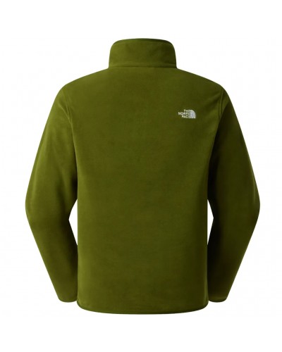 The North Face Glacier Pile Uomo 1/4 Zip, Woodland Green