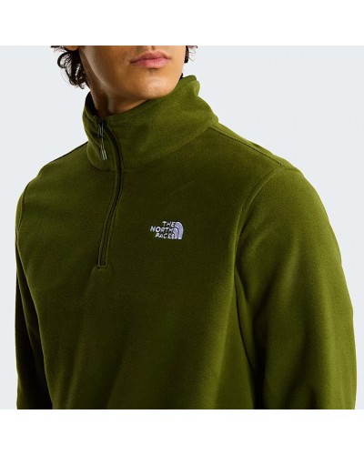 The North Face Glacier Men's 1/4 Zip Fleece, Woodland Green