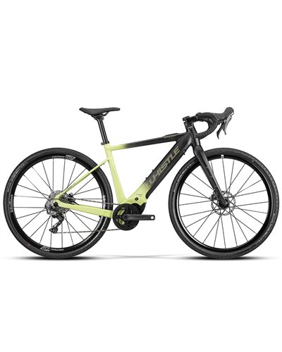 Atala Whistle e-Bike B-Kiowa Shimano GRX820 12V Bosch SX 400Wh, Nero/Verde Opaco