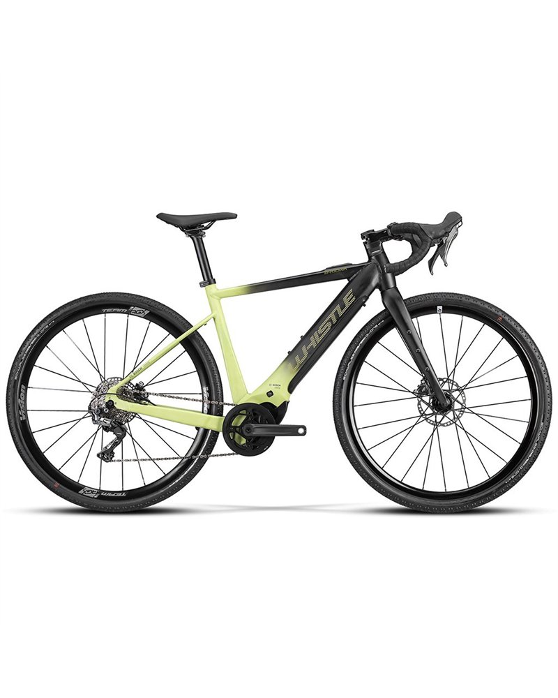 Atala Whistle e-Bike B-Kiowa Shimano GRX820 12sp Bosch SX 400Wh, Black/Green Matt