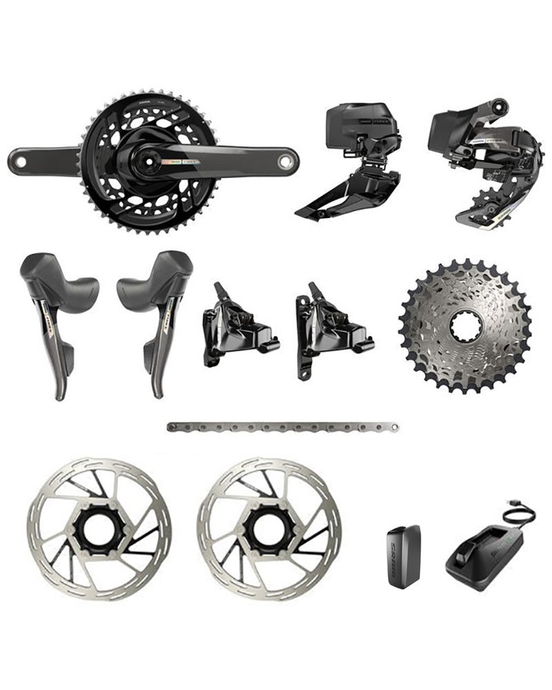Sram Force e-Tap AXS 2x12v D2 170mm 48-35 Disc HRD 2023 Gruppo Completo