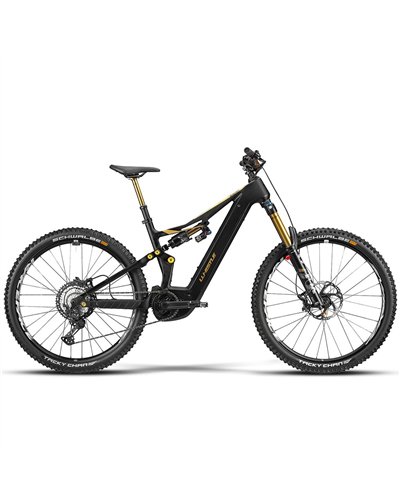 Atala Whistle e-MTB B-Rush C12.5 Shimano XT 12v Bosch CX 800Wh, Nero/Oro