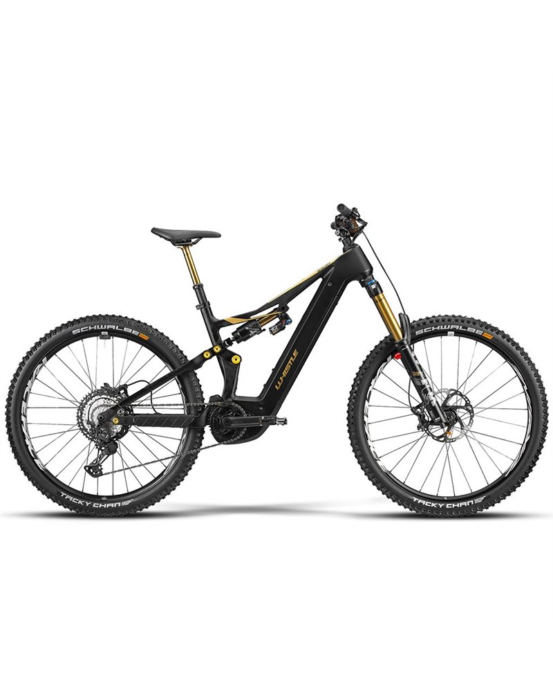 Atala Whistle e-MTB B-Rush C12.5 Shimano XT 12v Bosch CX 800Wh, Nero/Oro