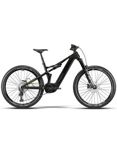 Atala Whistle e-MTB B-Rush CA5.5 Shimano Deore 12v Bosch CX 800Wh, Nero/Verde