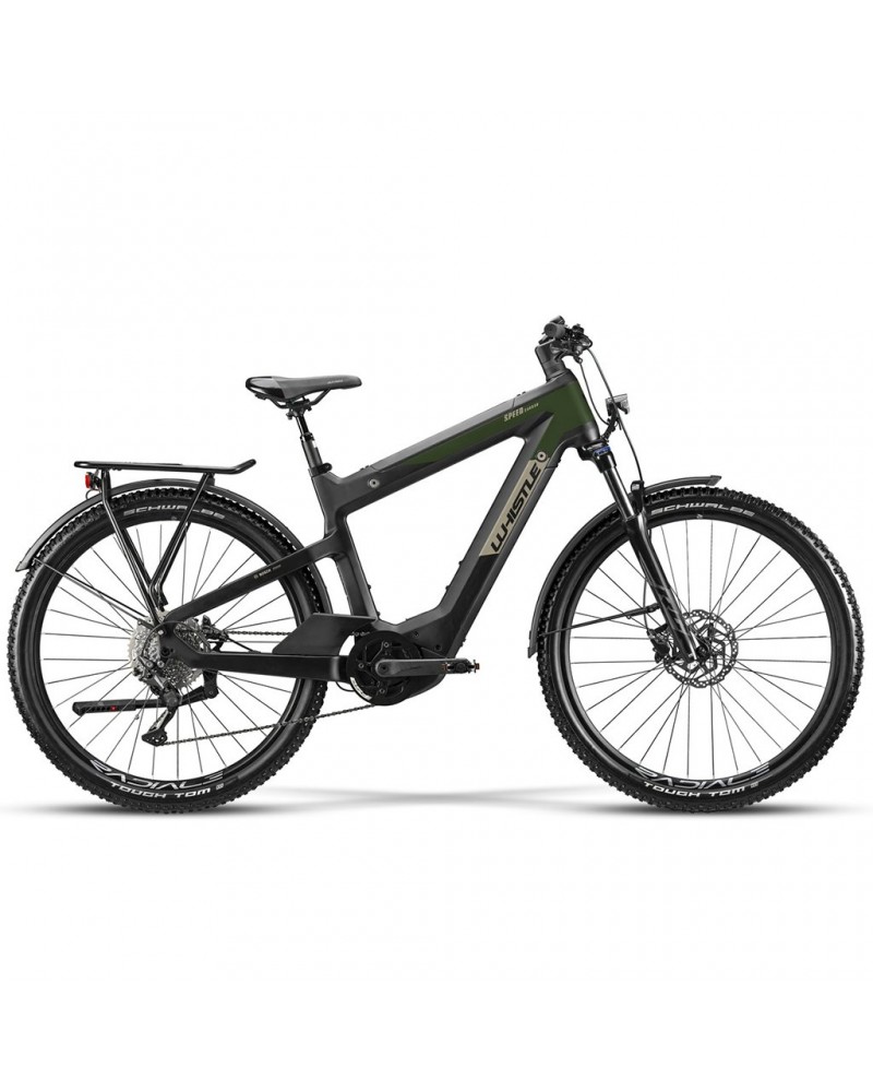 Atala Whistle e-Bike Speed Urban C8.5 Gent Sram SX Eagle 12V Bosch CX 625Wh, Black/Green Matt