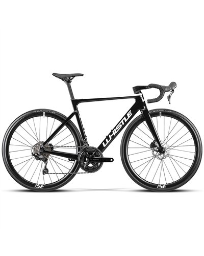 Atala Whistle Vaero Shimano 105 12V, Nero/Bianco Lucido