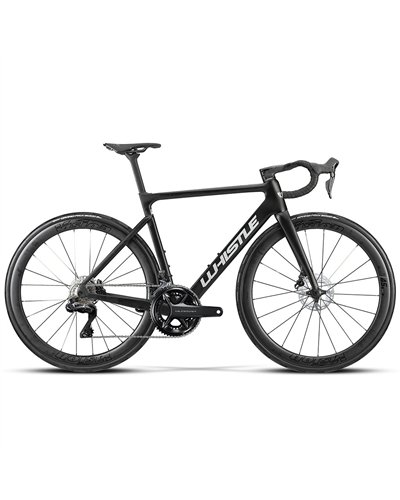 Atala Whistle Vaero Shimano Ultegra Di2 12V, Nero/Cromo Opaco