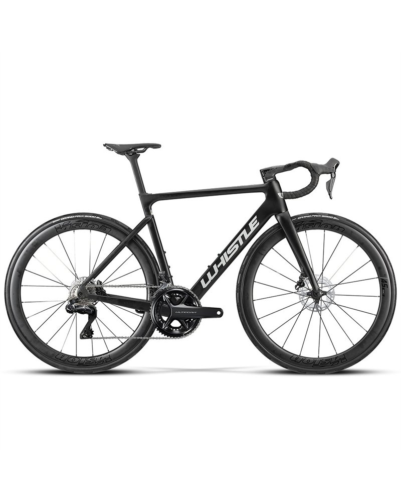 Atala Whistle Vaero Shimano Ultegra Di2 12sp, Black/Chrome Matt