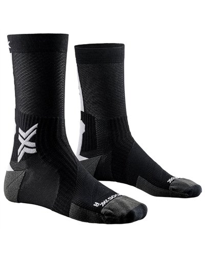 X-Bionic X-Socks Bike Perform Crew Men's Socks, Opal Black/Arctic White