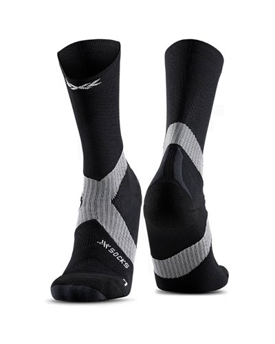 X-Bionic X-Socks Bike Expert Crew Men's Socks, Black/Charcoal