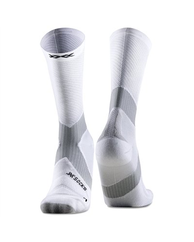 X-Bionic X-Socks Bike Expert Crew Men's Socks, Arctic White/Pearl Grey