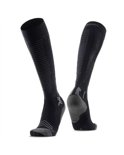 X-Bionic X-Socks Run Expert Effektor OTC Men's Socks, Black/Charcoal