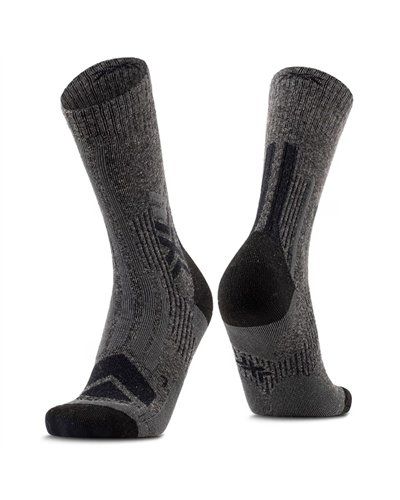 X-Bionic X-Socks Hike Perform Merino Crew Men's Socks, Black/Charcoal