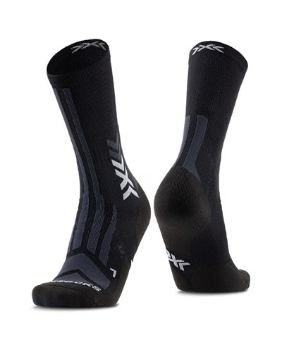 X-Bionic X-Socks Hike Discover Crew Men's Socks, Black/Charcoal