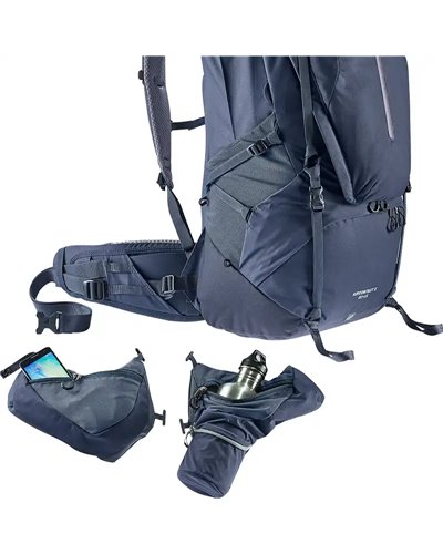 Deuter Aircontact X 60+15 Trekking Backpack, Ink