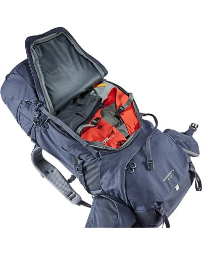 Deuter Aircontact X 60+15 Zaino Trekking, Ink