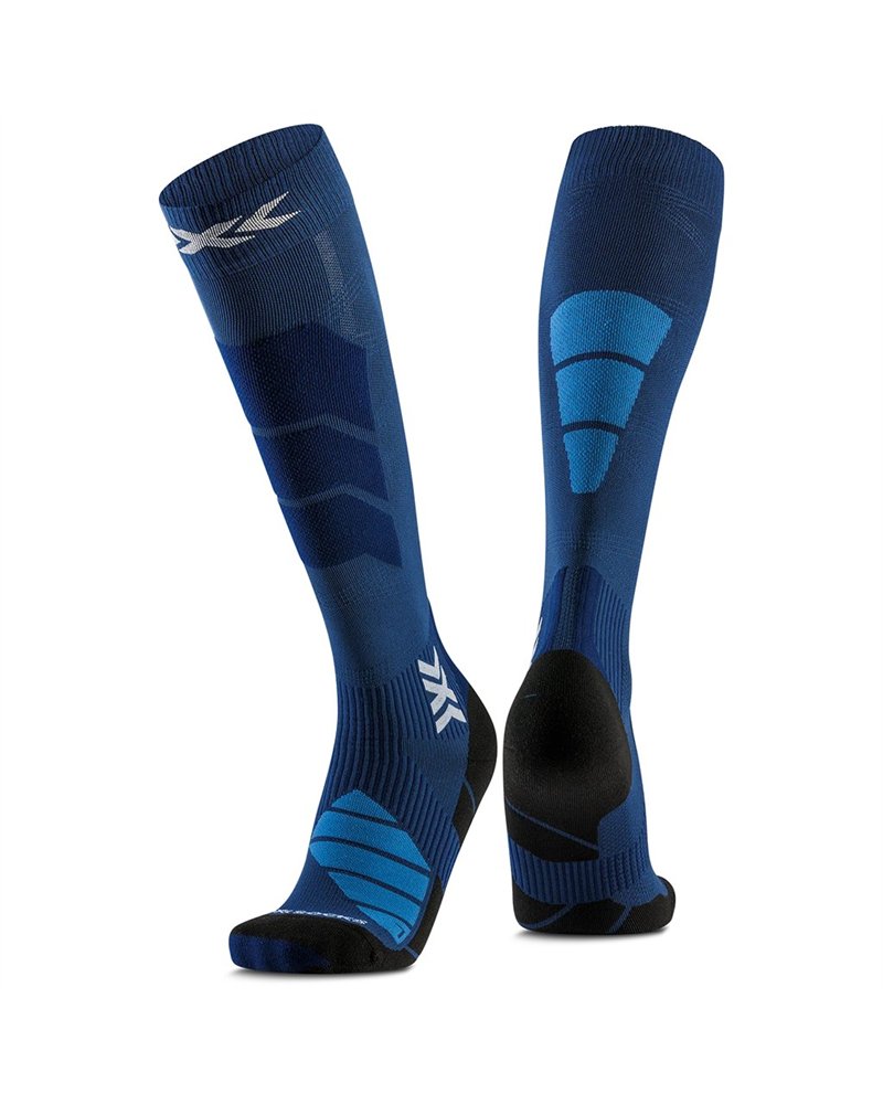 X-Bionic X-Socks Ski Expert OTC Ski Socks, Marine/Mineral Blue