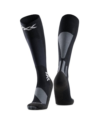 X-Bionic X-Socks Ski Discover Merino OTC Ski Socks, X Black/Grey