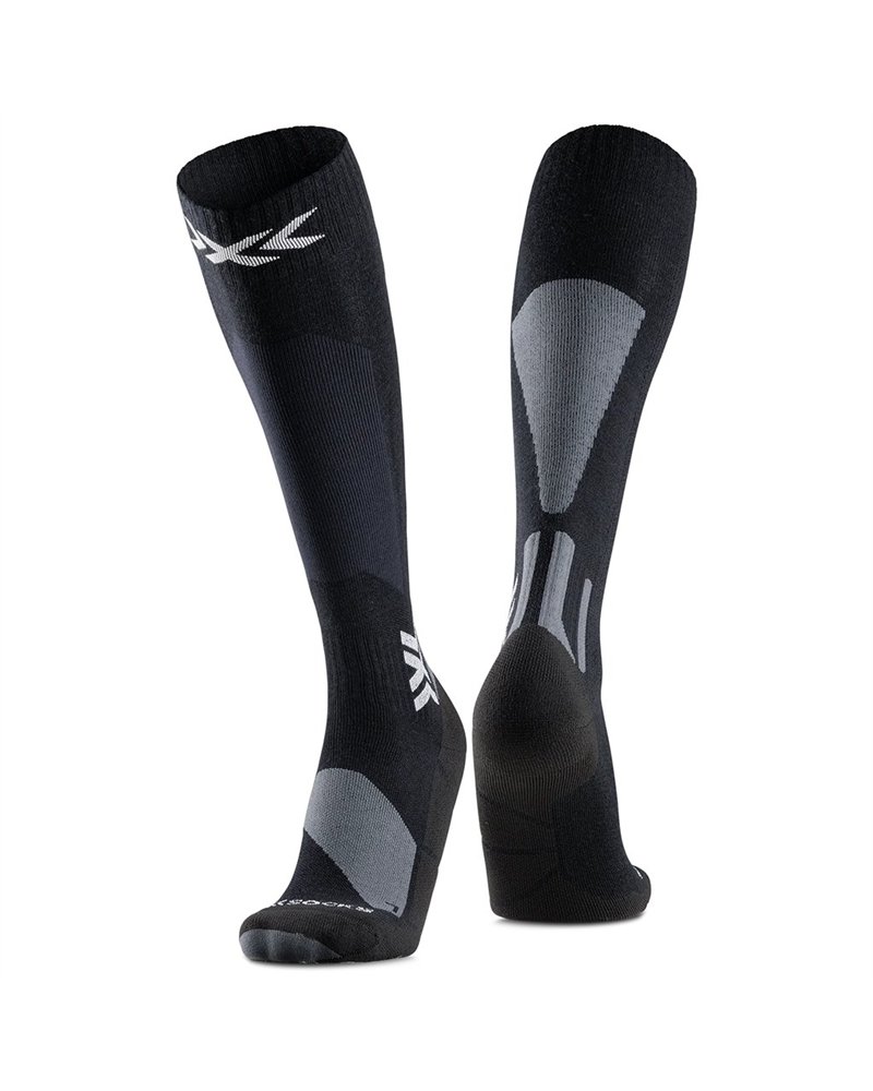 X-Bionic X-Socks Ski Discover Merino OTC Ski Socks, X Black/Grey