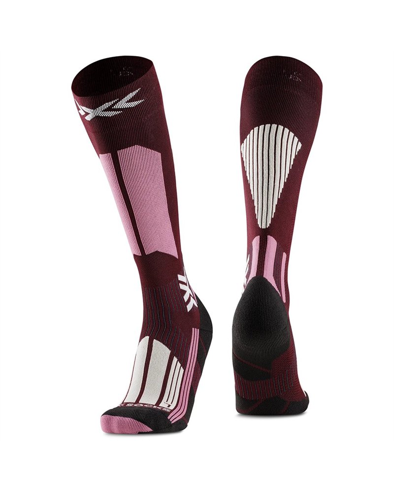 X-Bionic X-Socks Ski Touring Perform OTC Calze Sci Donna, Deep Purple/Light Sand