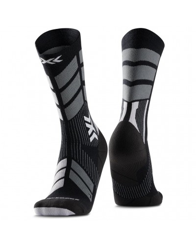 X-Bionic X-Socks X-Country Perform Merino Crew Wintersports Socks, X Black/Grey