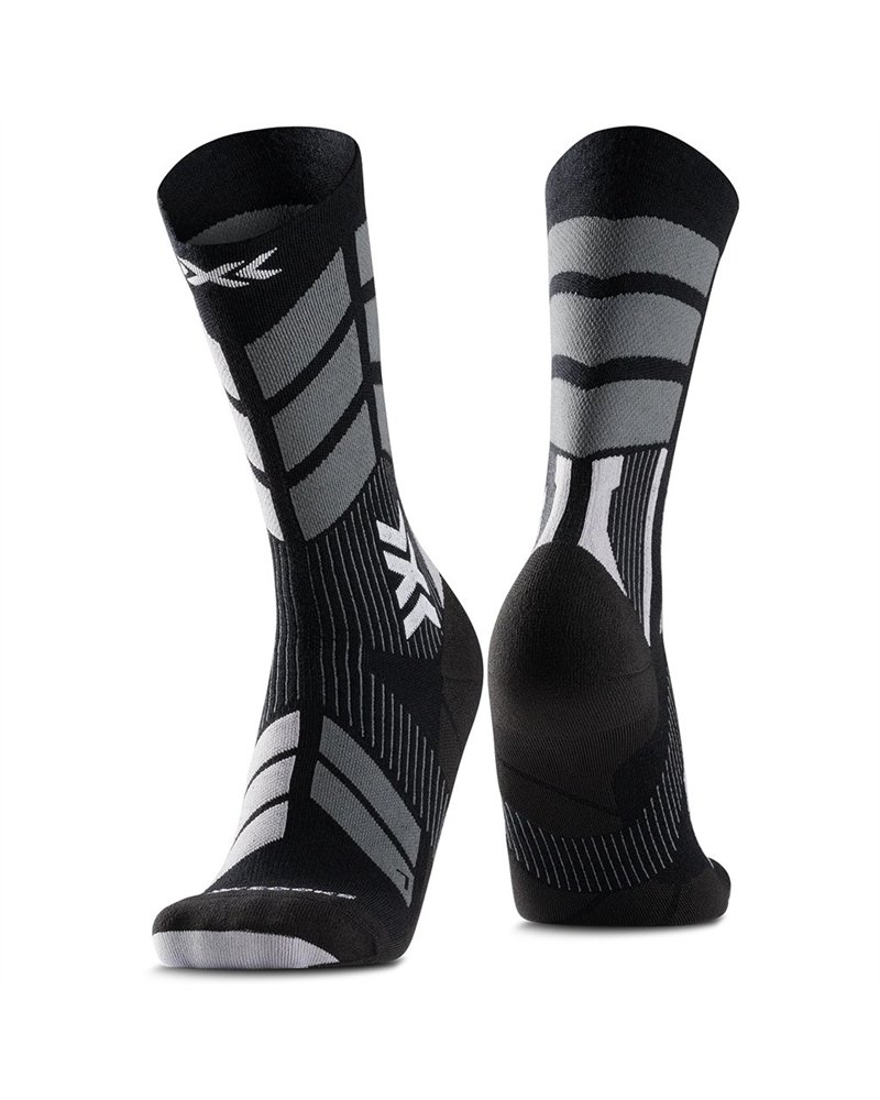 X-Bionic X-Socks X-Country Perform Merino Crew Calze Invernali in Lana Merino, X Black/Grey
