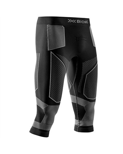 X-Bionic Energy Accumulator Light Calzamaglia 3/4 Baselayer Uomo, X Black/Light Grey