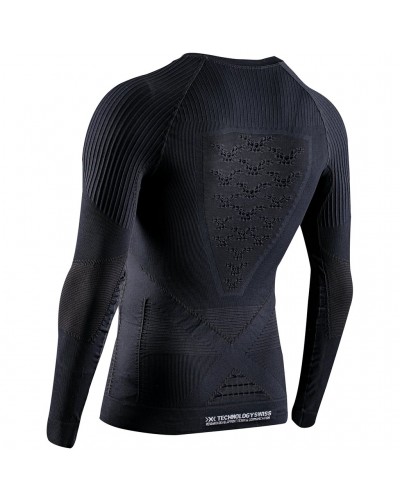 X-Bionic Energy Accumulator 4.0 Maglia Girocollo Maniche Lunghe Uomo, Opal Black/Arctic White