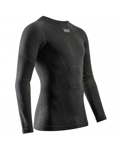 X-Bionic Symbio Merino Maglia Girocollo Maniche Lunghe Uomo, Opal Black