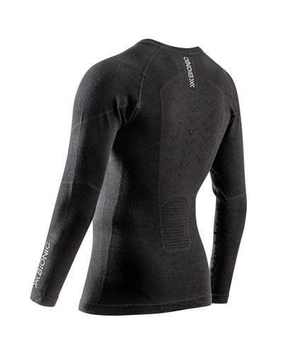 X-Bionic Symbio Merino Maglia Girocollo Maniche Lunghe Uomo, Opal Black