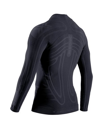X-Bionic Heatloop Maglia Girocollo Maniche Lunghe Uomo, X Black