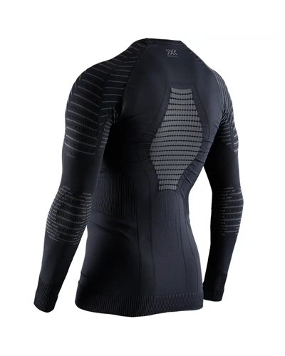 X-Bionic Invent 4.0 Maglia Intimo Maniche Lunghe Girocollo Uomo, Black/Charcoal