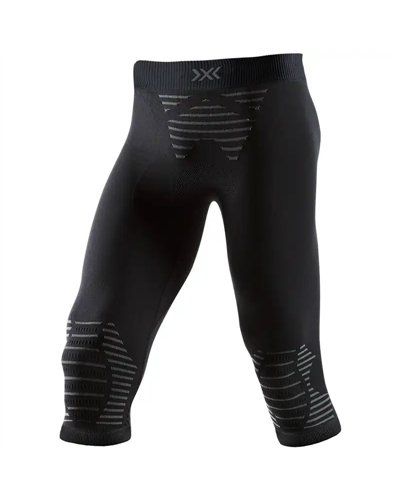X-Bionic Invent 4.0 Calzamaglia 3/4 Baselayer Uomo, Black/Charcoal