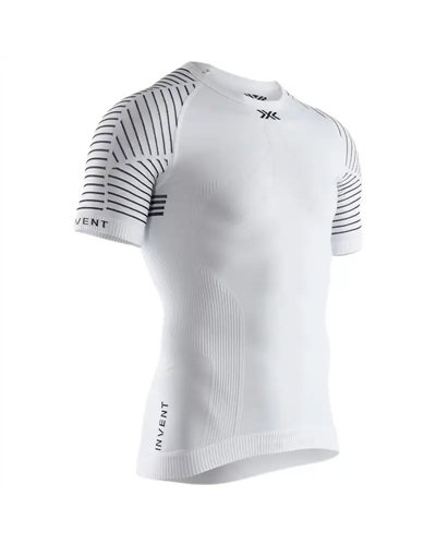 X-Bionic Invent 4.0 Light Maglia Maniche Corte Girocollo Uomo, Arctic White/Dolomite Grey