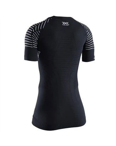 X-Bionic Invent 4.0 Light Women's Multisport Round Neck Short Sleeve Tee, Opal Black/Arctic White