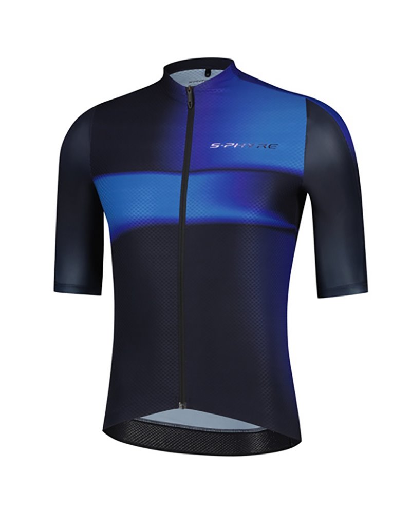 Shimano S-Sphyre Flash Men's Short Sleeve Cycling Jersey Size M, Black/Blue