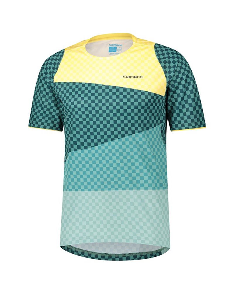 Shimano Fujimi Men's Short Sleeve Cycling Jersey Size M, Mustard Yellow