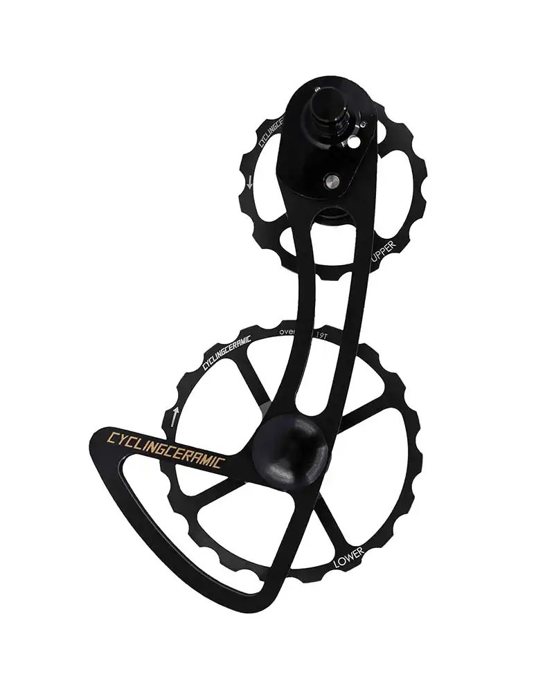 CyclingCeramic Gabbia Cambio Pulegge Oversize 12v Shimano Dura-Ace 9200/Ultegra 8100, Nero