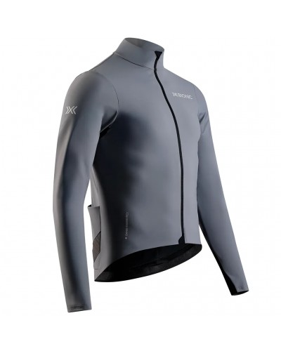 X-Bionic Corefusion Ride Softshell Men's Windproof Cycling Jacket, Rhino Grey